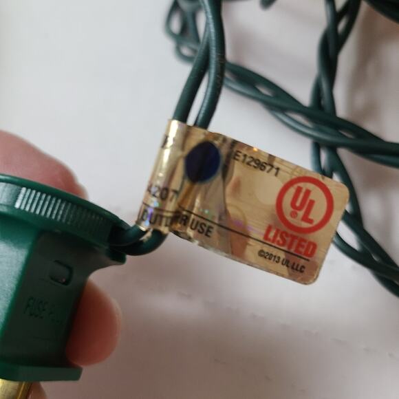Vintage Outdoor Indoor Christmas Lights C9 Multicolor 25 Bulbs Green Wire - Picture 11 of 12